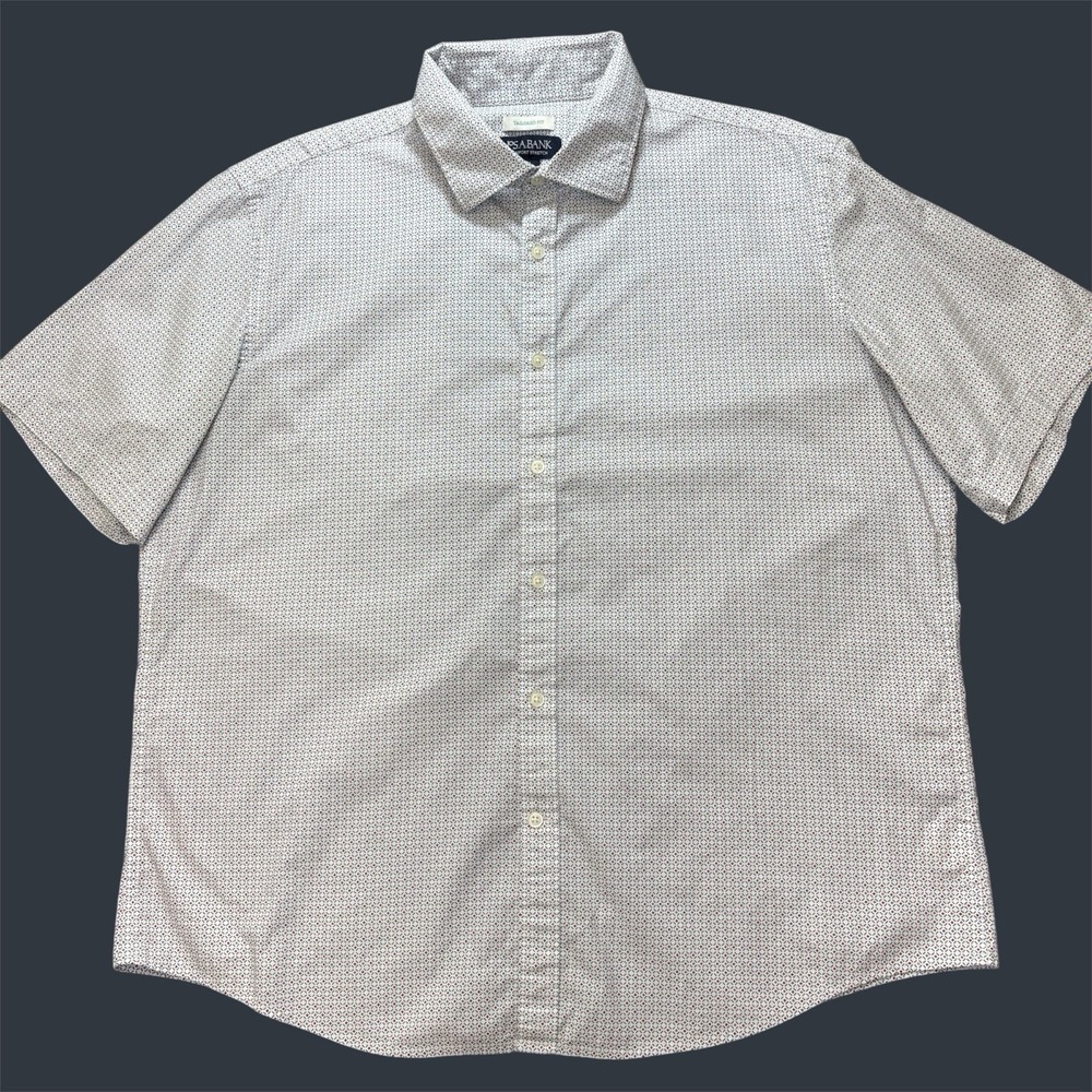 Jos. A. Bank Comfort Stretch Tailored Fit Short Sleeve Shirt - XL